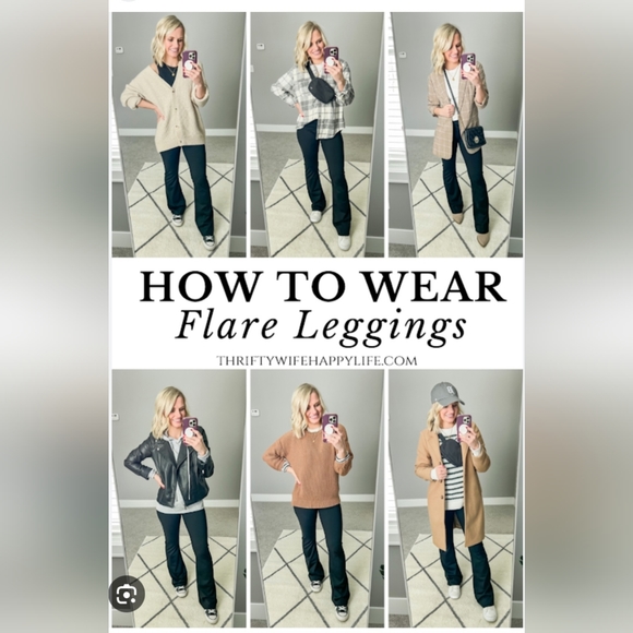 90 Degree by Reflex- FLARED Leg - Boot Cut Leggings - Picture 12 of 12